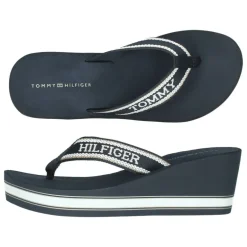 Blauwe teenslippers