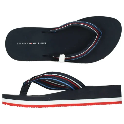 Blauwe teenslippers