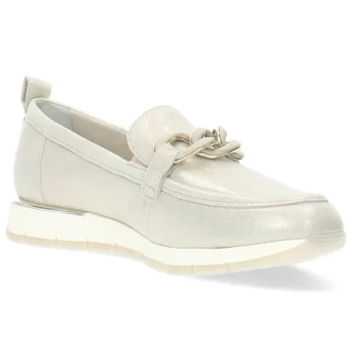 Champagne loafers