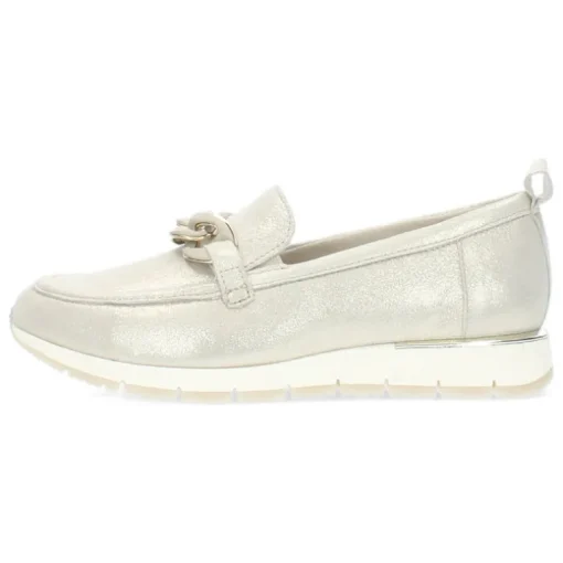 Champagne loafers