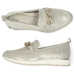 Champagne loafers