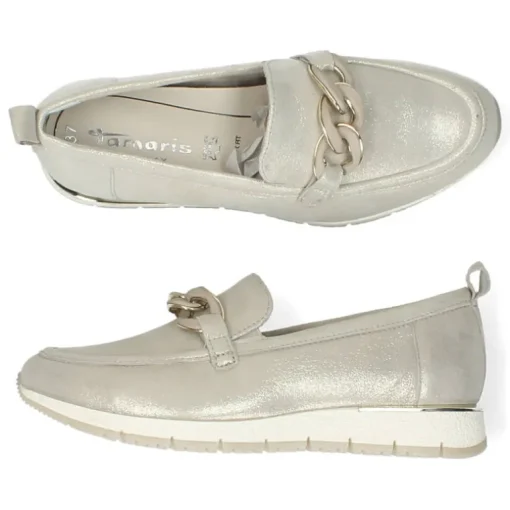 Champagne loafers