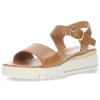 Cognac sandalen