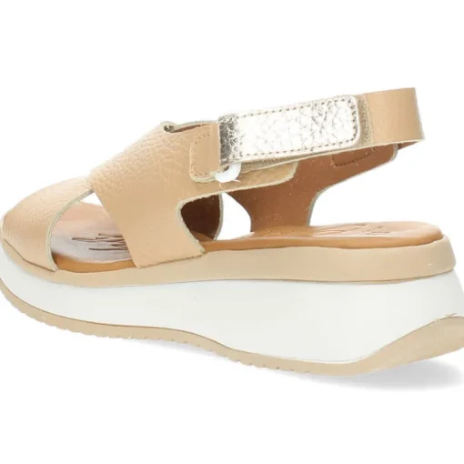 Cognac sandalen