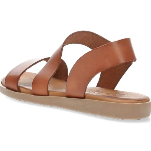 Cognac sandalen