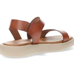 Cognac sandalen
