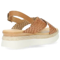 Cognac sandalen