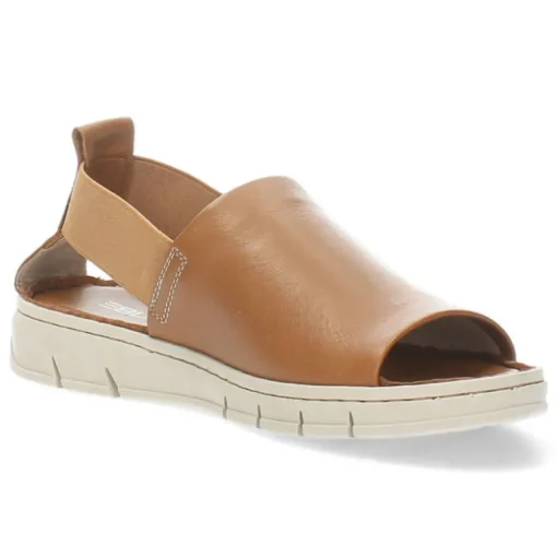 Cognac sandalen