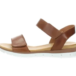 Cognac sandalen
