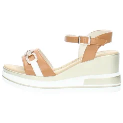 Cognac sandalen
