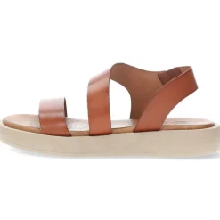 Cognac sandalen