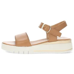 Cognac sandalen