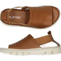 Cognac sandalen