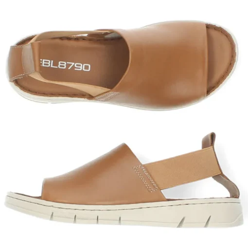 Cognac sandalen