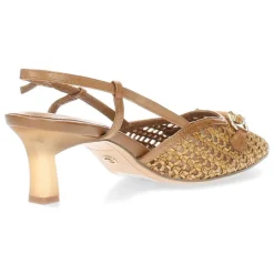 Cognac slingbacks