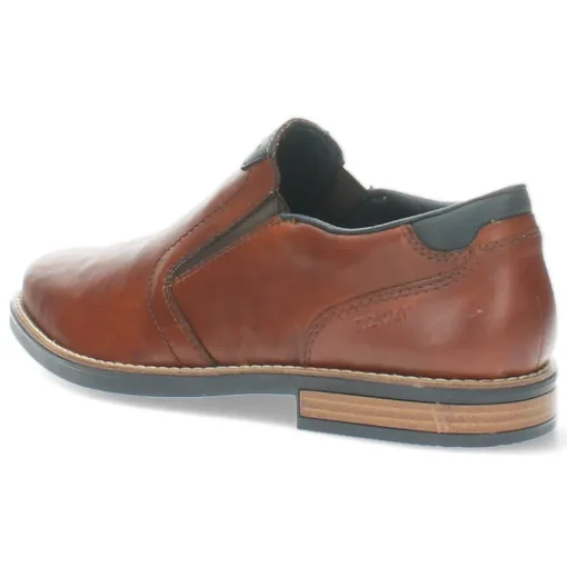 Cognac slip-ons