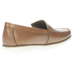 Cognac slip-ons