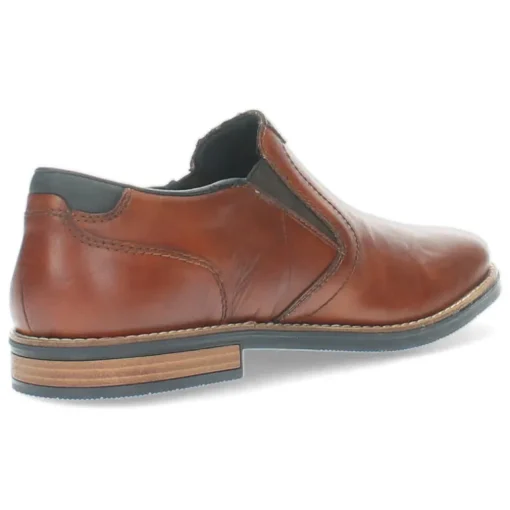 Cognac slip-ons