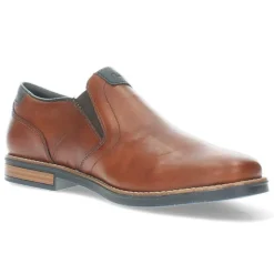 Cognac slip-ons