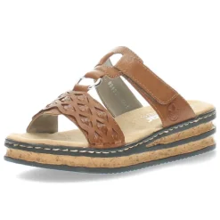 Cognac slippers