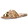 Cognac slippers