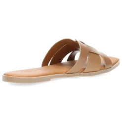 Cognac slippers