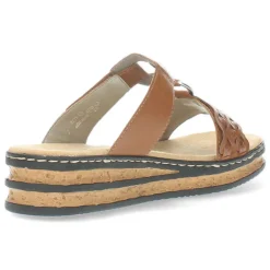 Cognac slippers