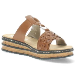 Cognac slippers