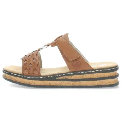 Cognac slippers
