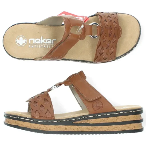 Cognac slippers