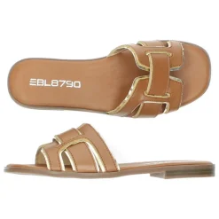 Cognac slippers