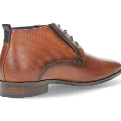 Cognac veterschoenen Estoril