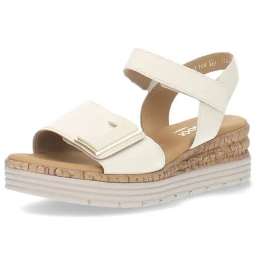 Crème kleurige sandalen
