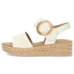 Crème kleurige sandalen