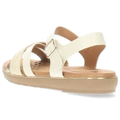Ecru sandalen