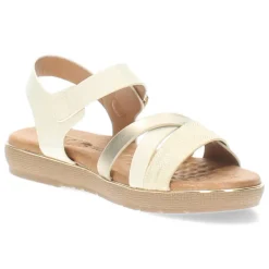 Ecru sandalen