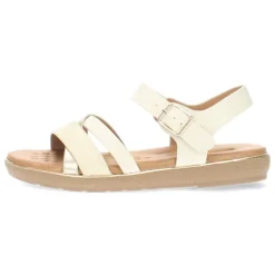 Ecru sandalen