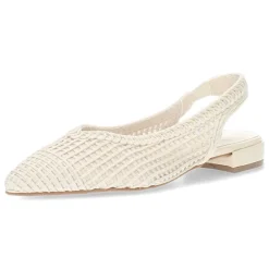 Ecru slingbacks