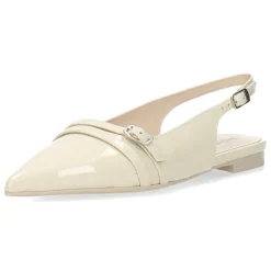 Ecru slingbacks