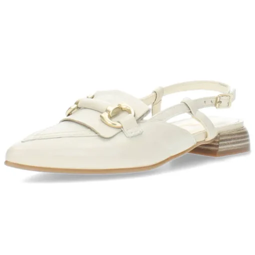 Ecru slingbacks