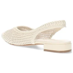 Ecru slingbacks