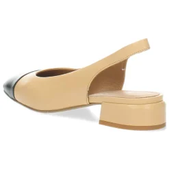 Ecru slingbacks