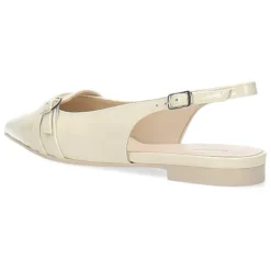 Ecru slingbacks