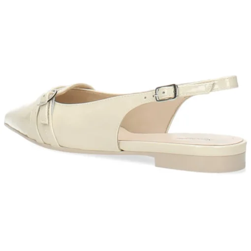 Ecru slingbacks