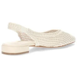 Ecru slingbacks