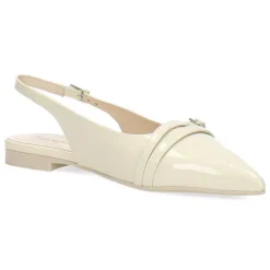 Ecru slingbacks