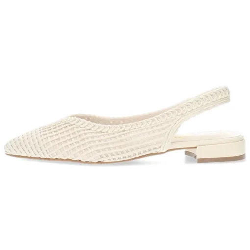 Ecru slingbacks