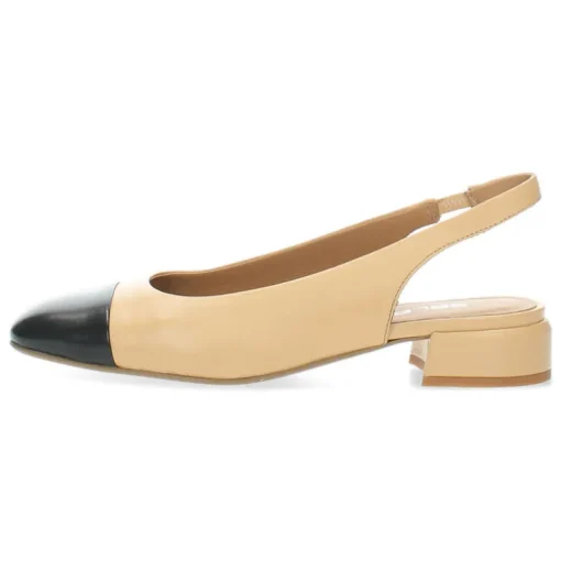 Ecru slingbacks