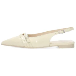 Ecru slingbacks