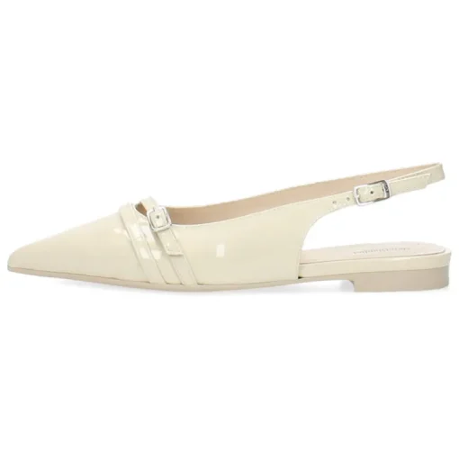 Ecru slingbacks